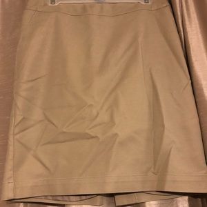 Tan business skirt